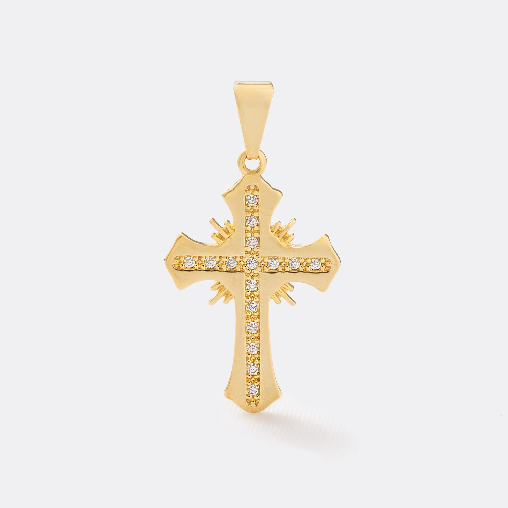 D Cruz Sagrada Circonias Cristal